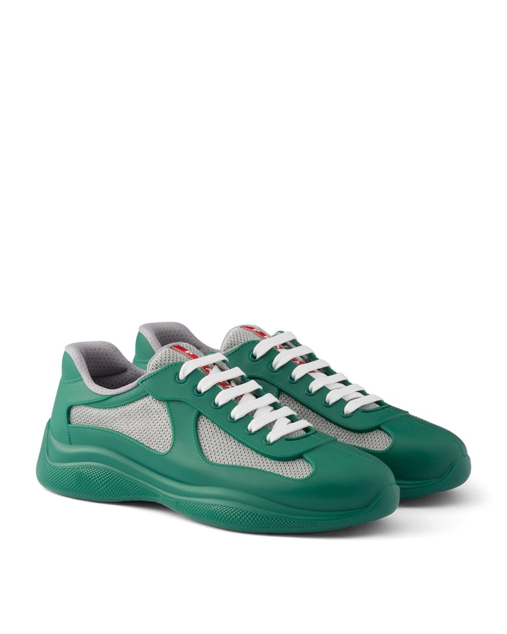 Prada Green Rubber America's Cup Sneakers for men