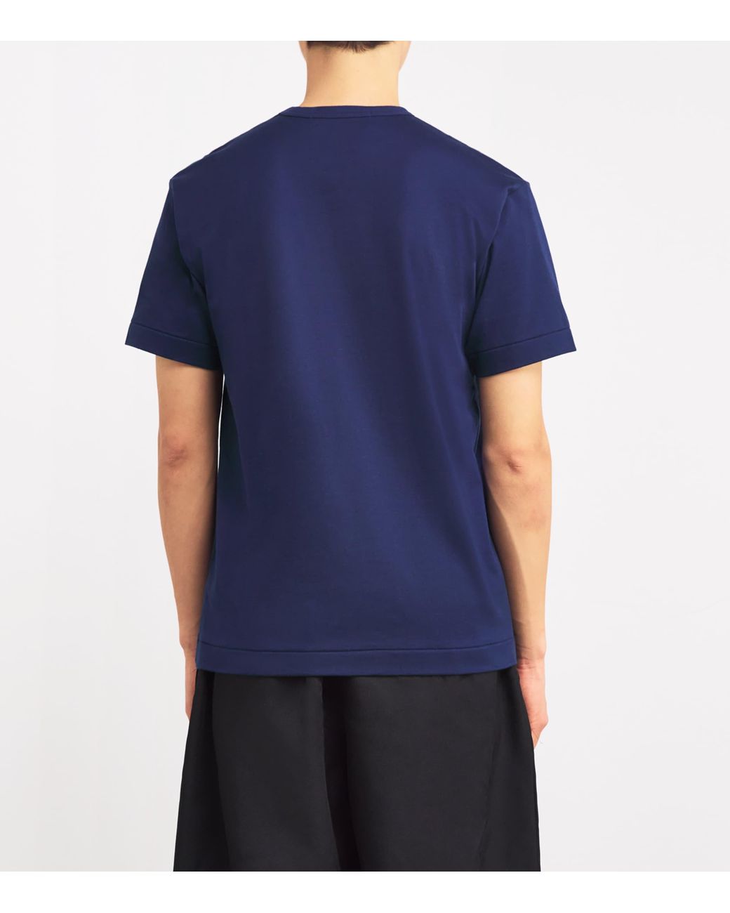 COMME DES GARÇONS PLAY Blue Heart Logo T-Shirt for men