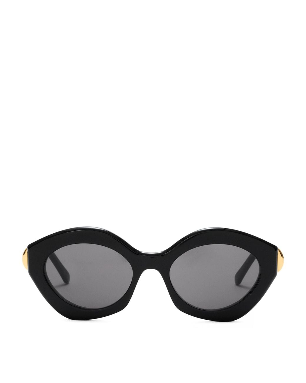 Loewe Black Acetate Coil Cat Eye Sunglasses