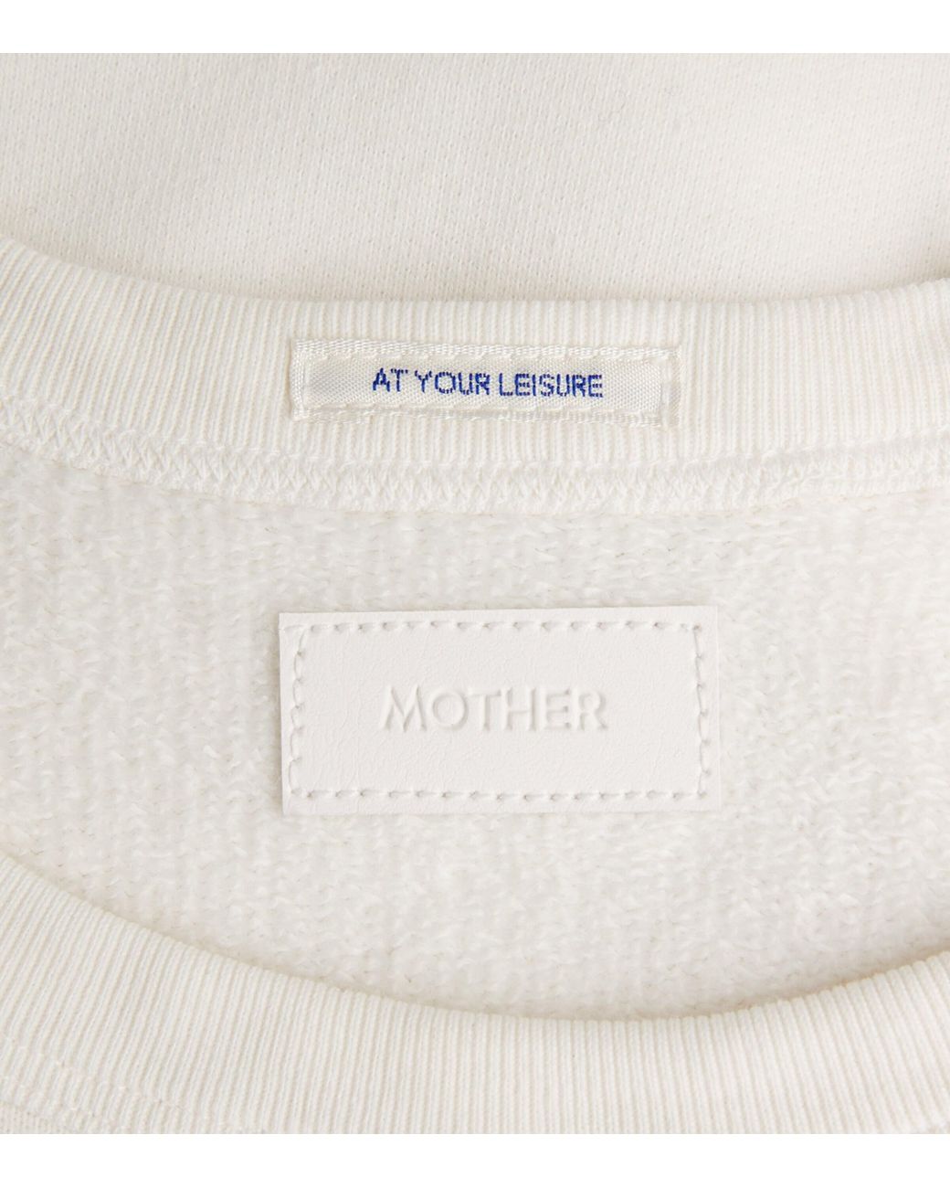 Mother White Cotton The Concert Logo Sweatshirt