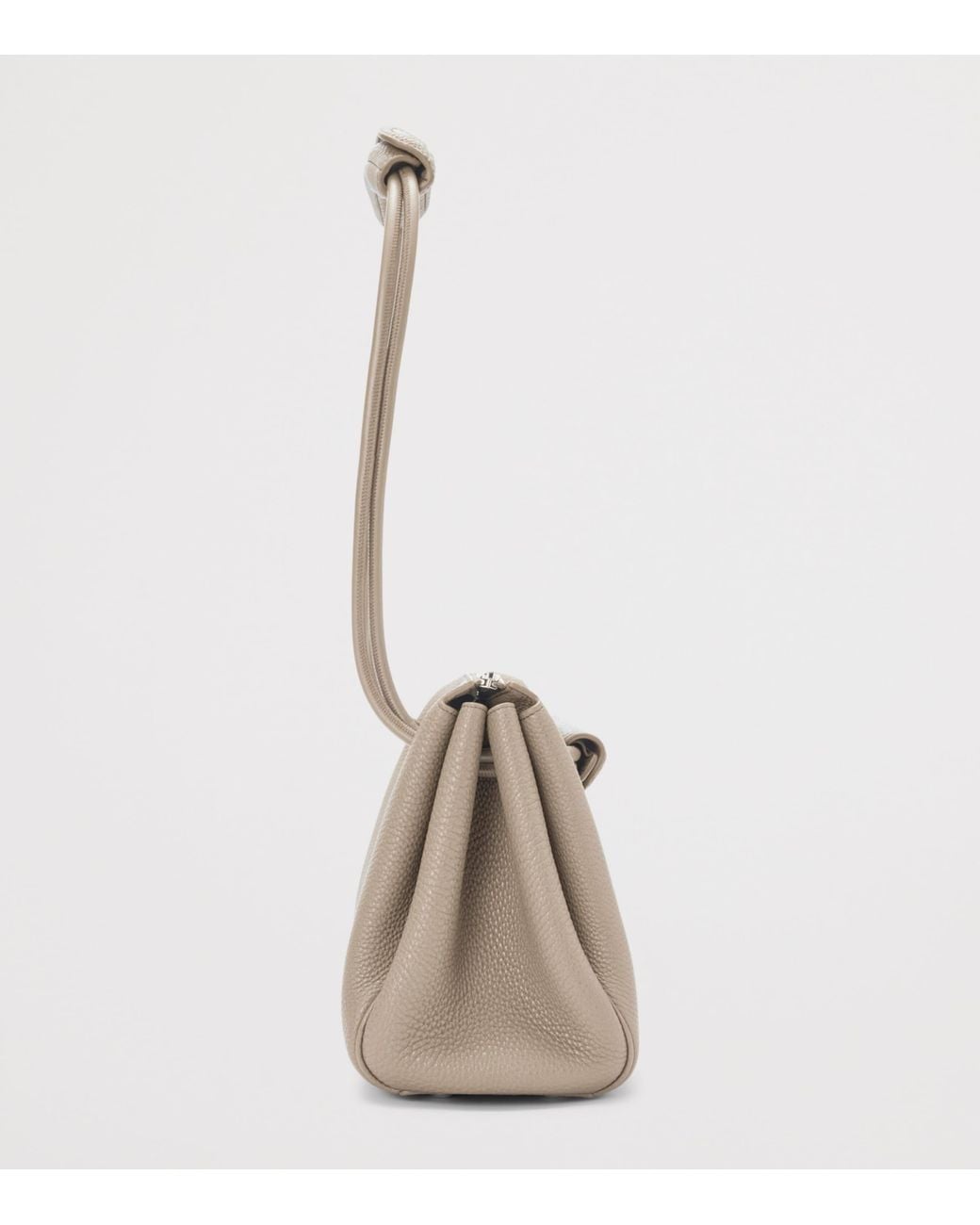 Loewe Gray Small Grained Leather Madrid Shoulder Bag