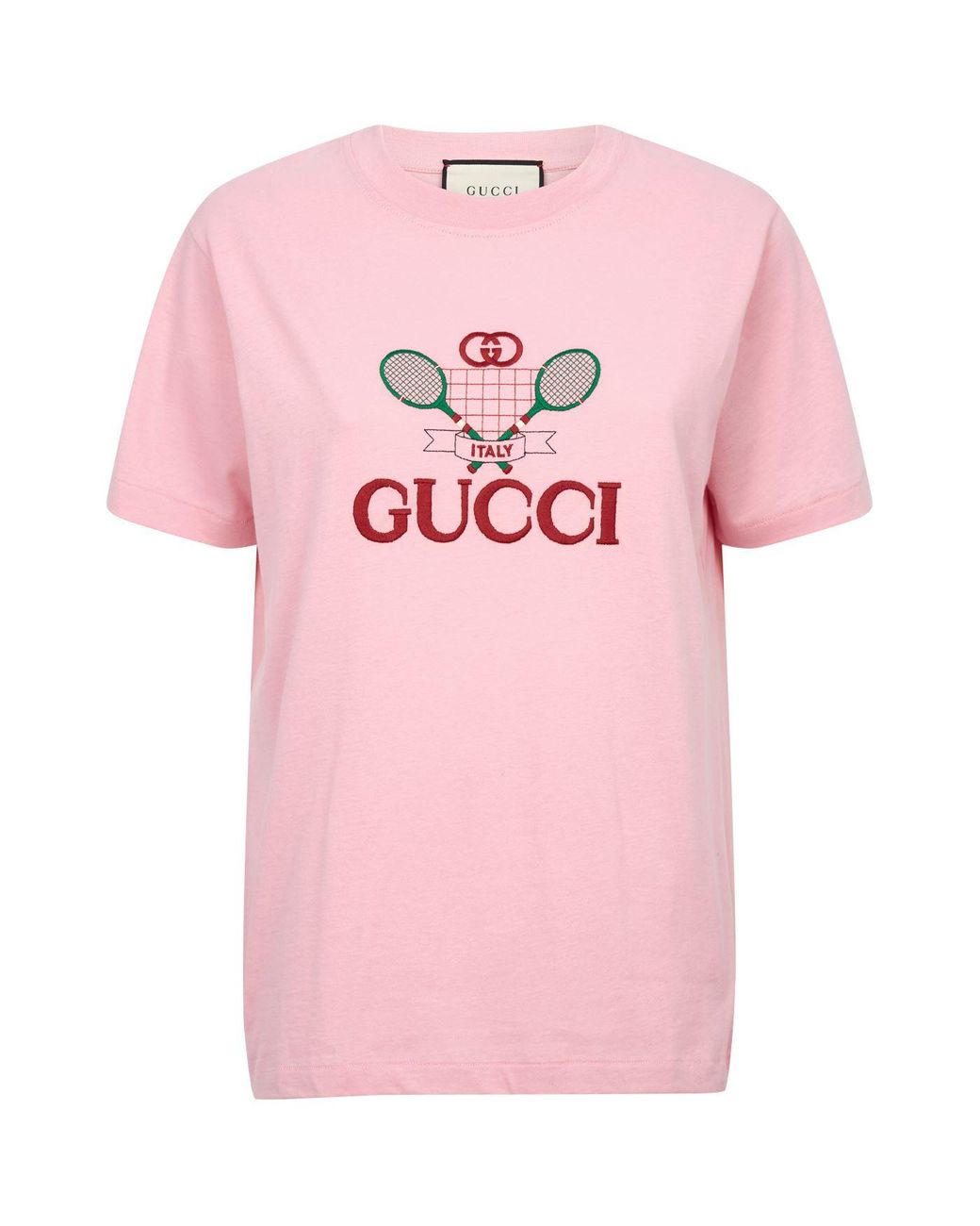 Gucci Tennis Logo T-shirt in Pink | Lyst