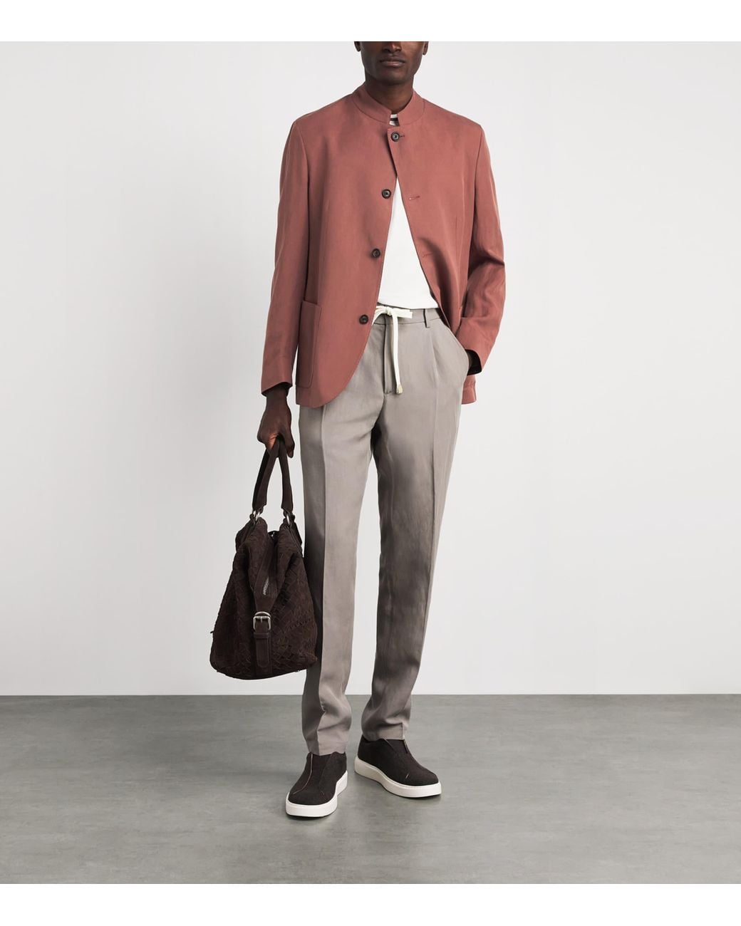 Eleventy Pink Single-Breasted Jacket for men