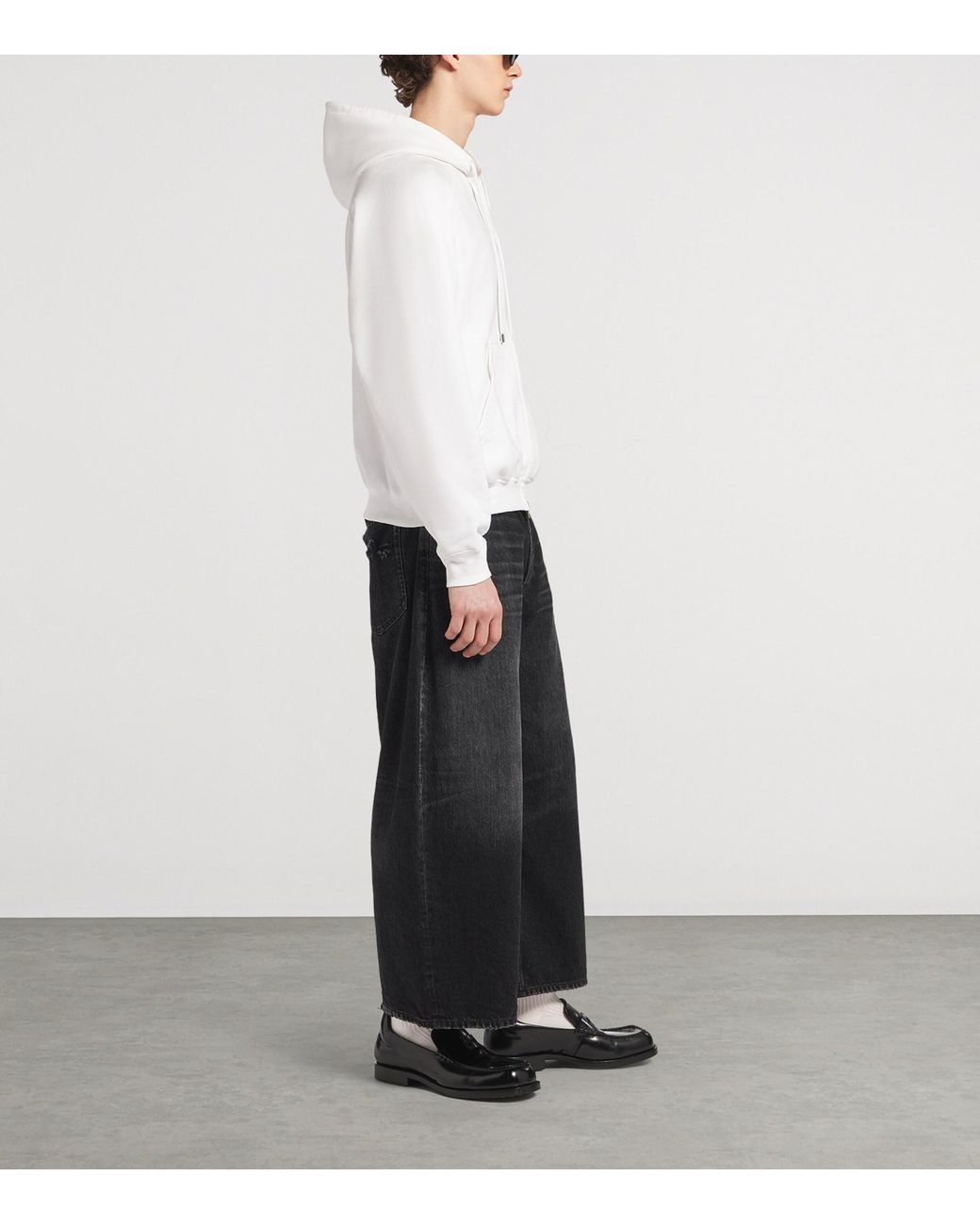 Balenciaga White Cotton Bodies Hoodie for men