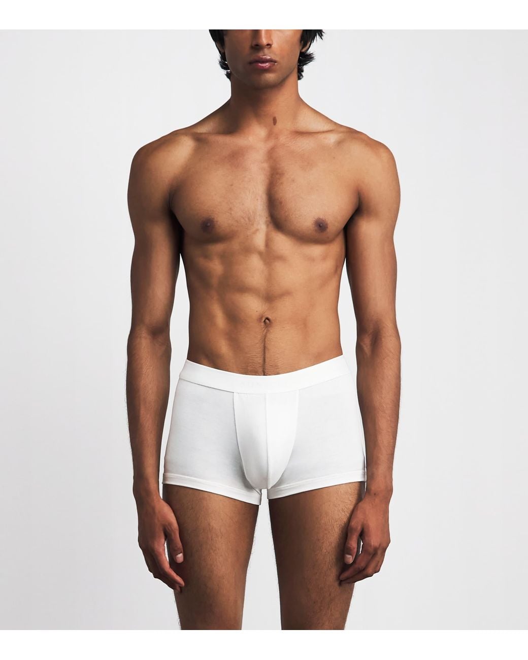 Sunspel White Stretch-Tencel Trunks for men
