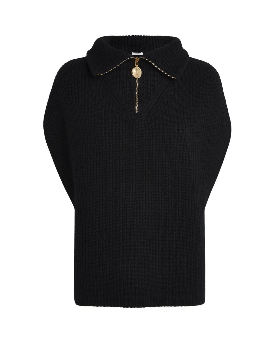 Joseph Black Cashmere-Blend Ribbed Raffet Sweater