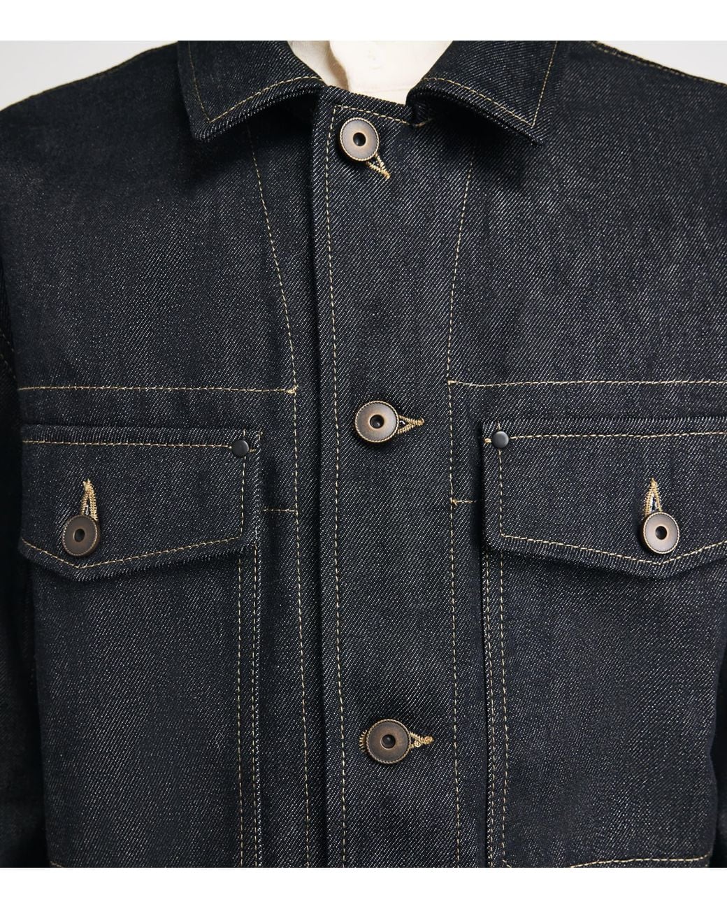 Lemaire Black Trucker Denim Jacket for men