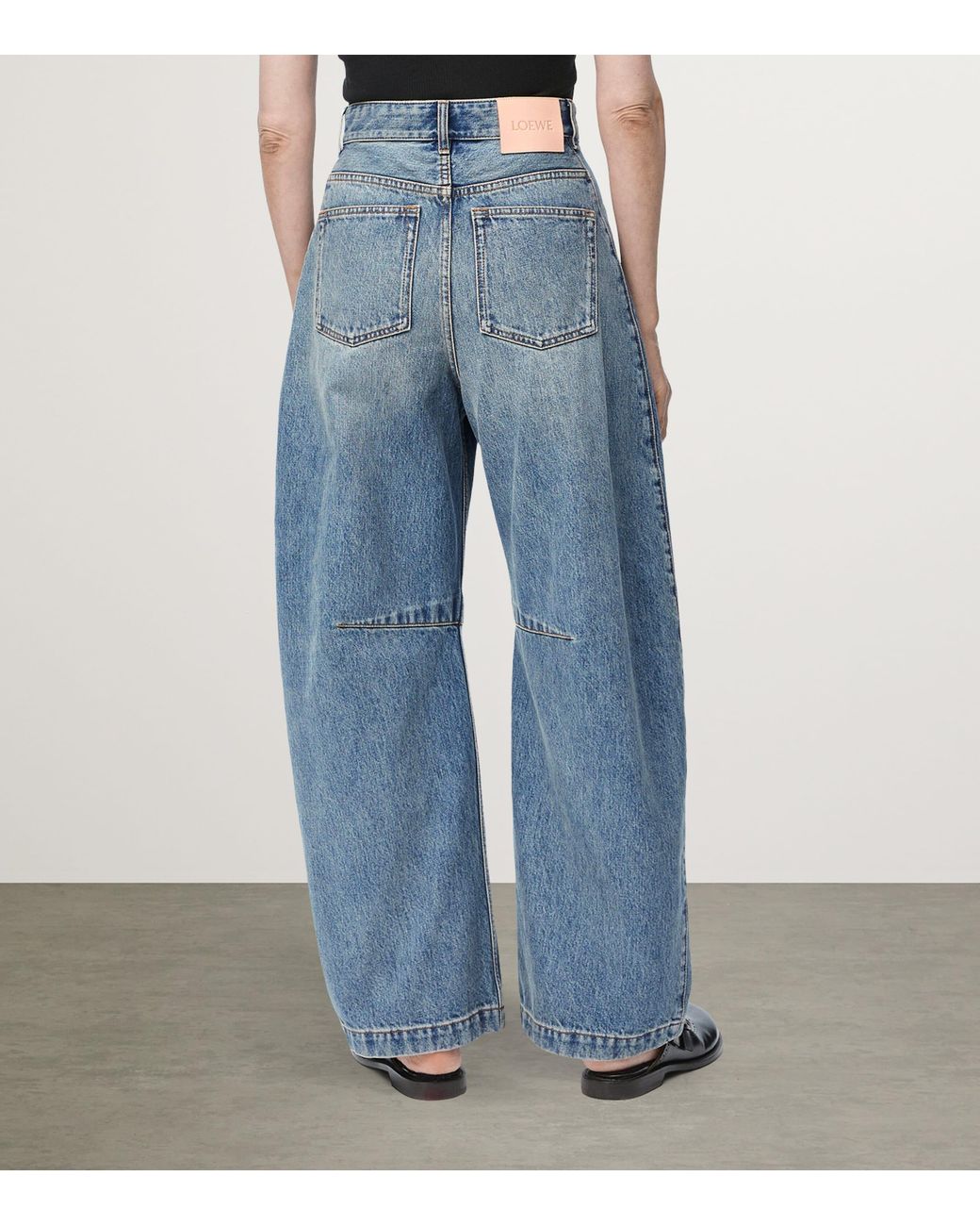 Loewe Blue Anagram Barrel Jeans