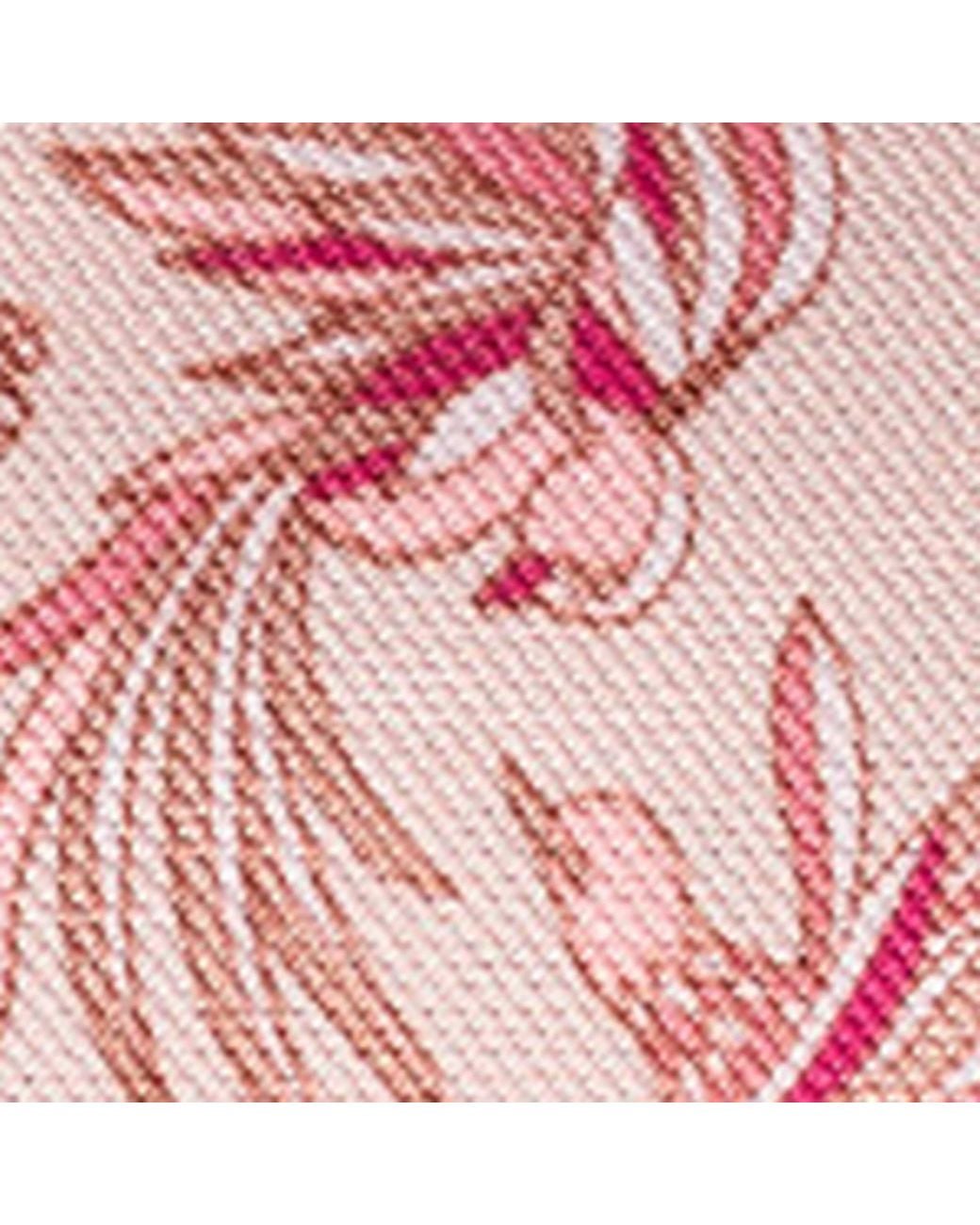 Cartier Pink Silk Panthère Fauna And Flora Scarf