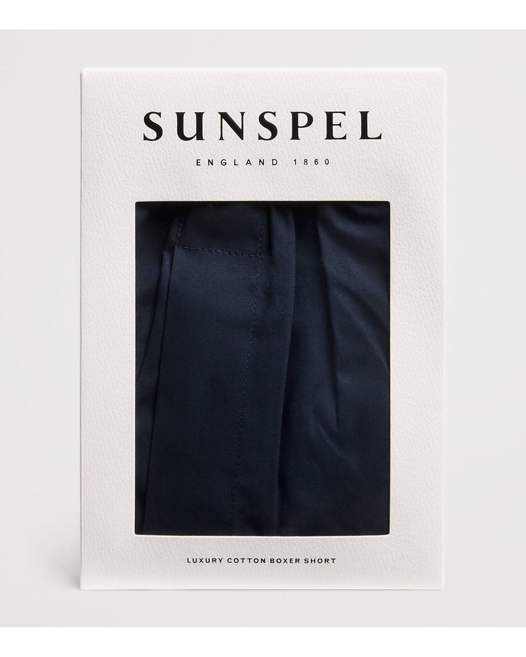 Sunspel Blue Cotton Classic Boxer Shorts for men
