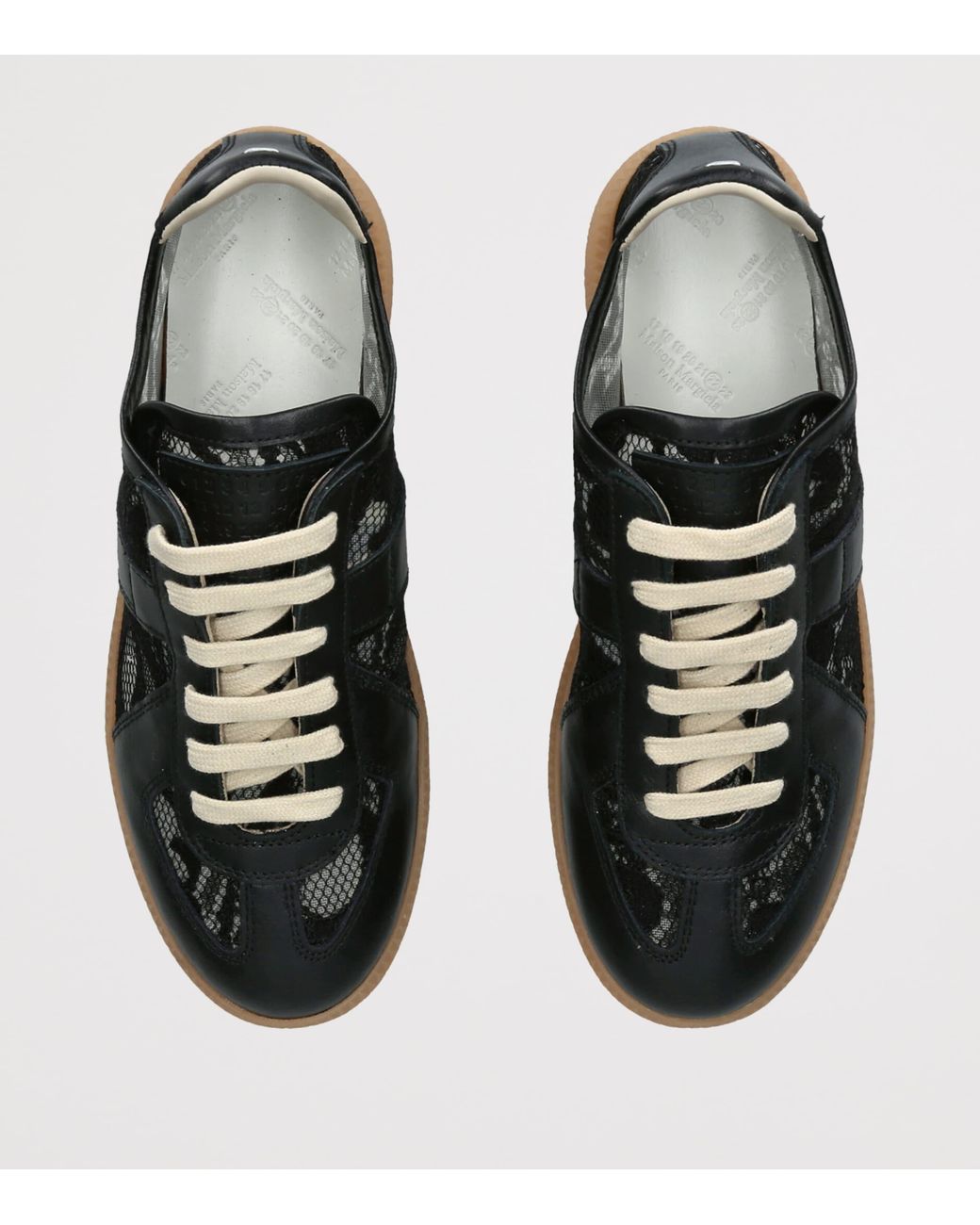 Maison Margiela Black Lace Replica Sneakers