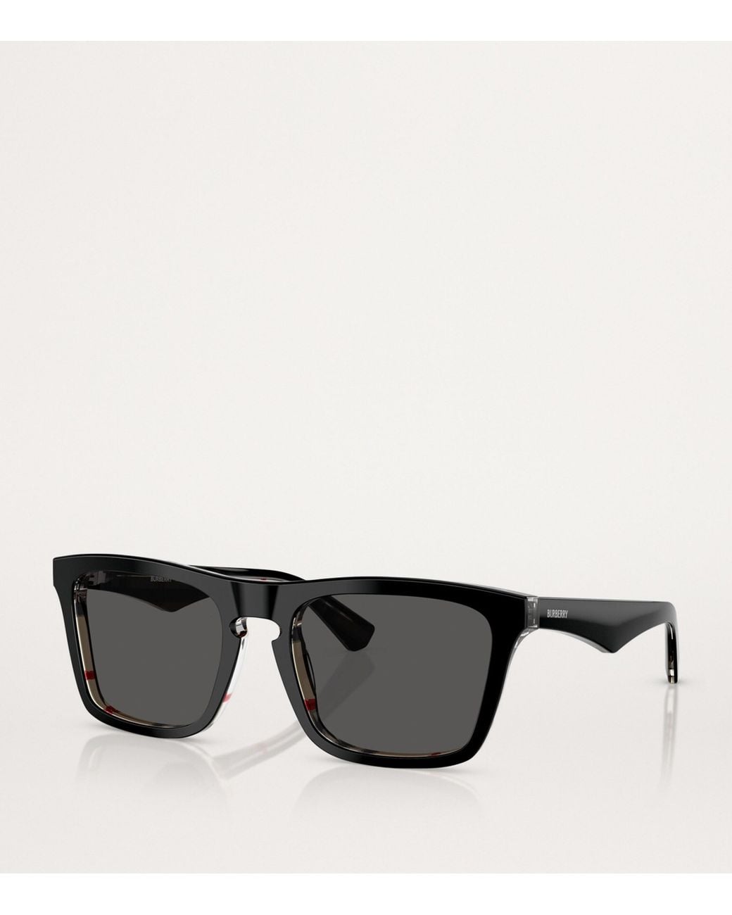 Burberry Black Acetate Square Sunglasses for men