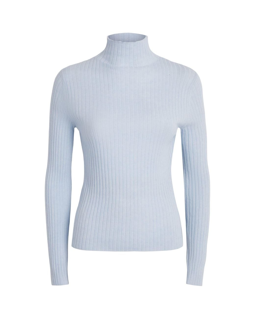 arch4 Blue Cashmere Ribbed Ariana Sweater