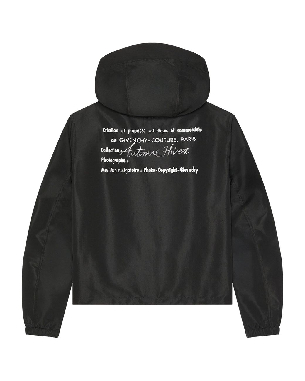 Givenchy Black Archival Print Windbreaker Jacket for men