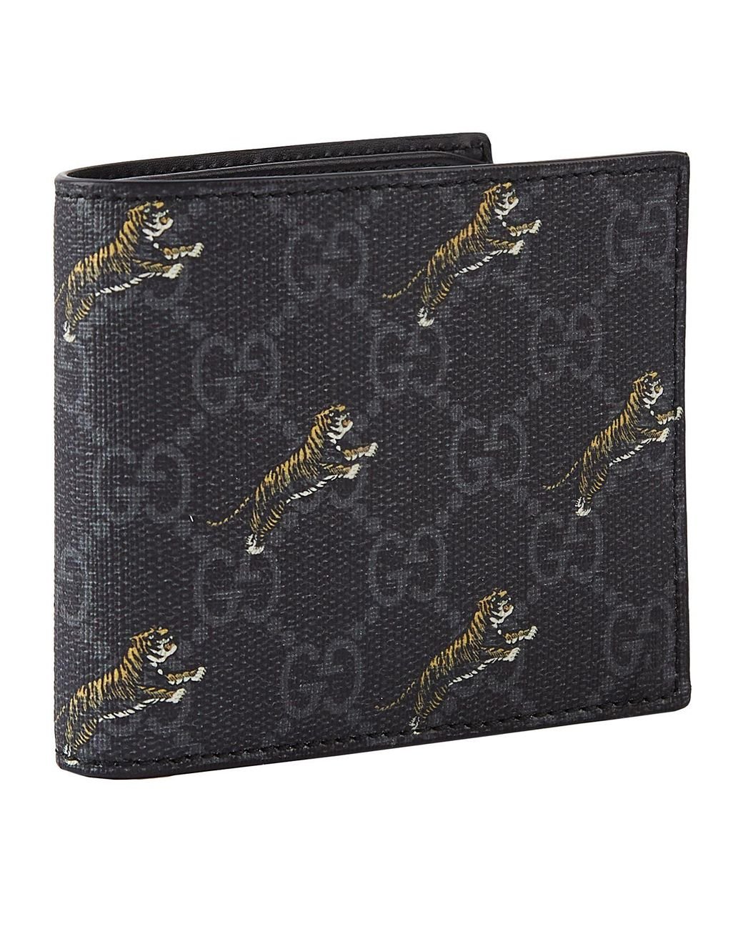 Gucci GG Coin Wallet With Print in Black for Men | Lyst