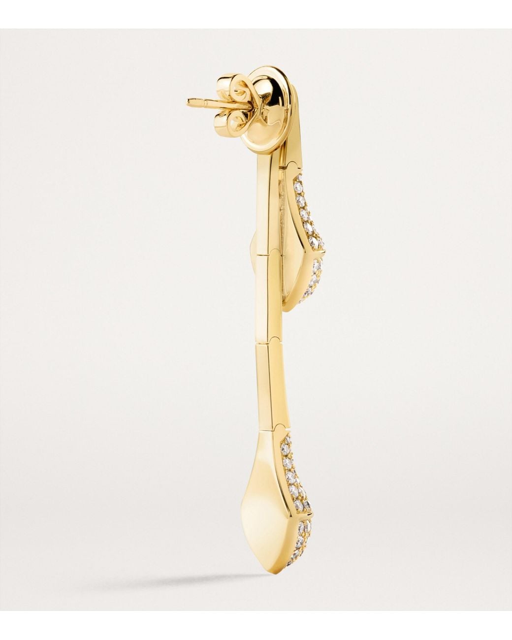 Marli New York Metallic And Diamond Cleo Drop Earrings