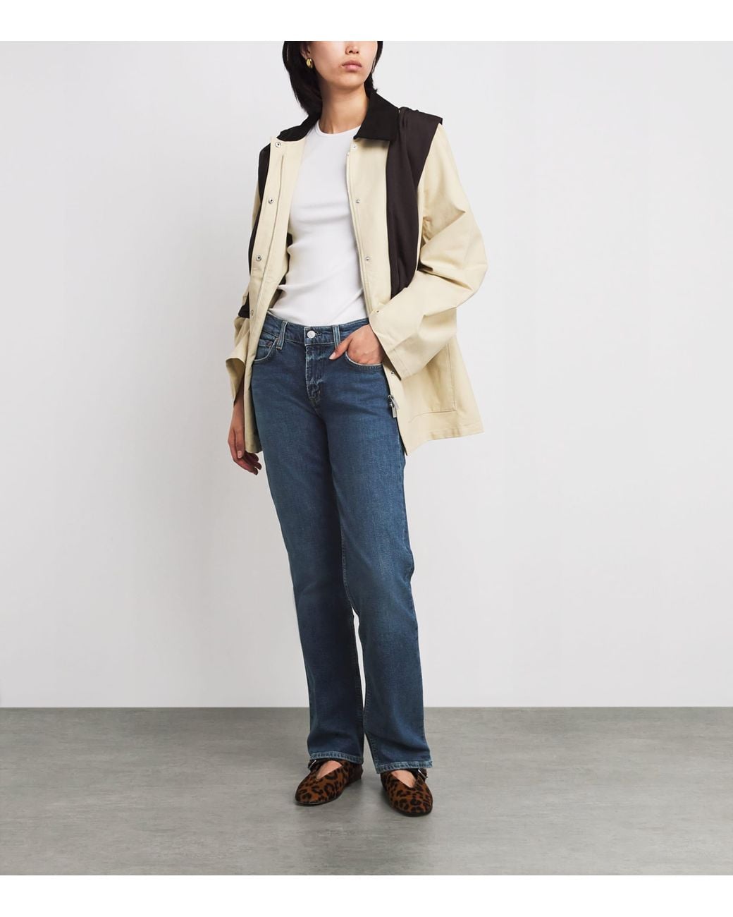 Agolde Blue Low-Rise Slim Jeans