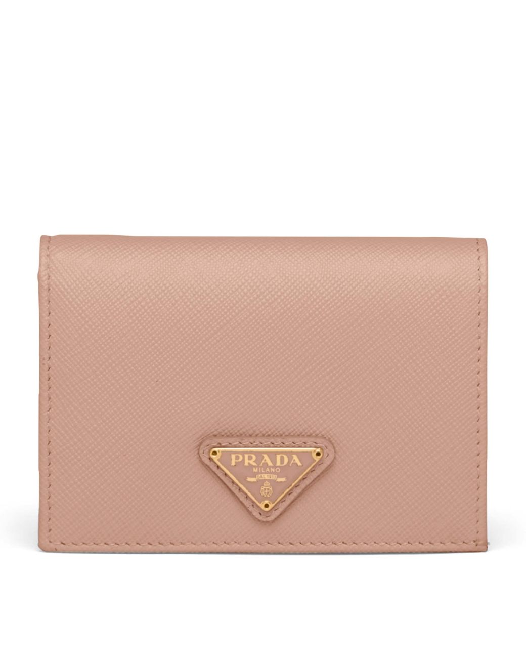 Prada Natural Small Saffiano Leather Bifold Wallet