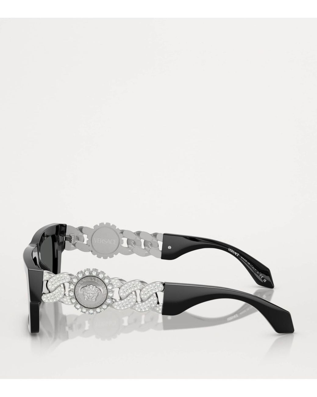 Versace Black Acetate Sunglasses