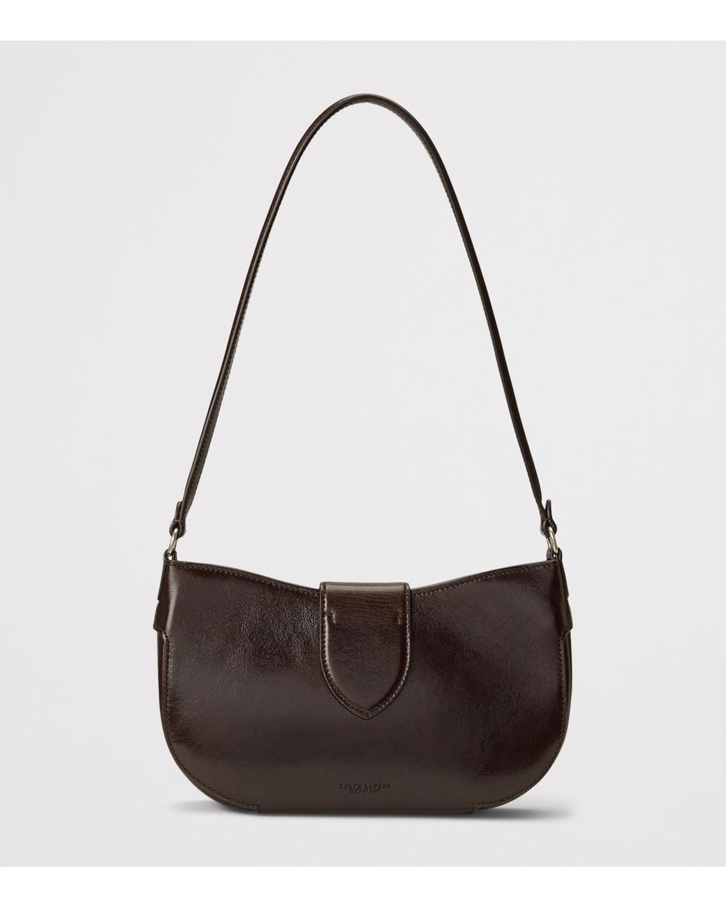 Ralph Lauren Brown Small Calfskin Ricky Shoulder Bag