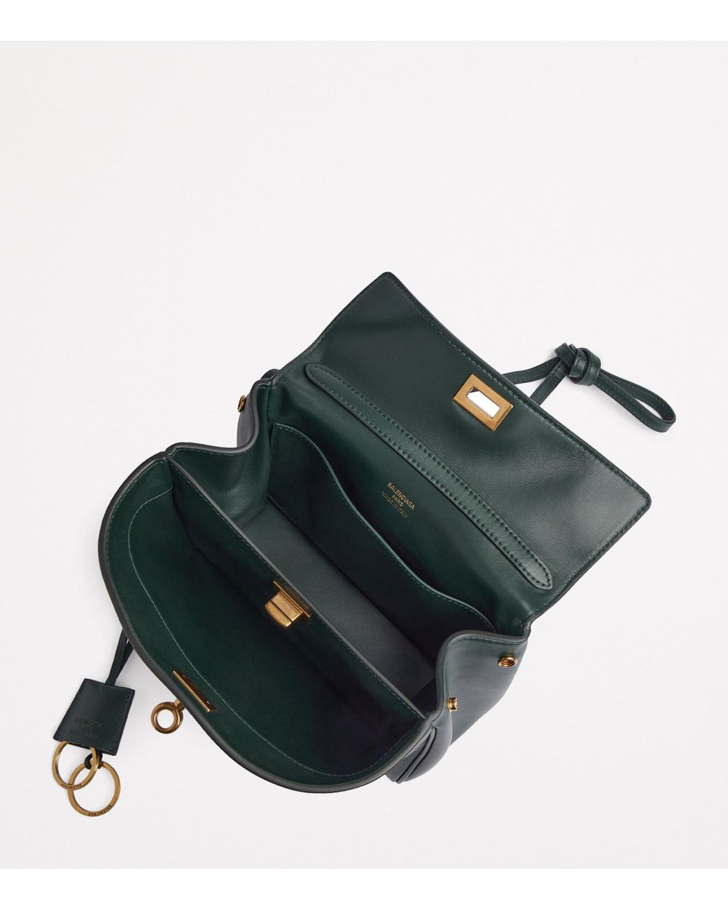 Balenciaga Green Mini Leather Rodeo Top-Handle Bag