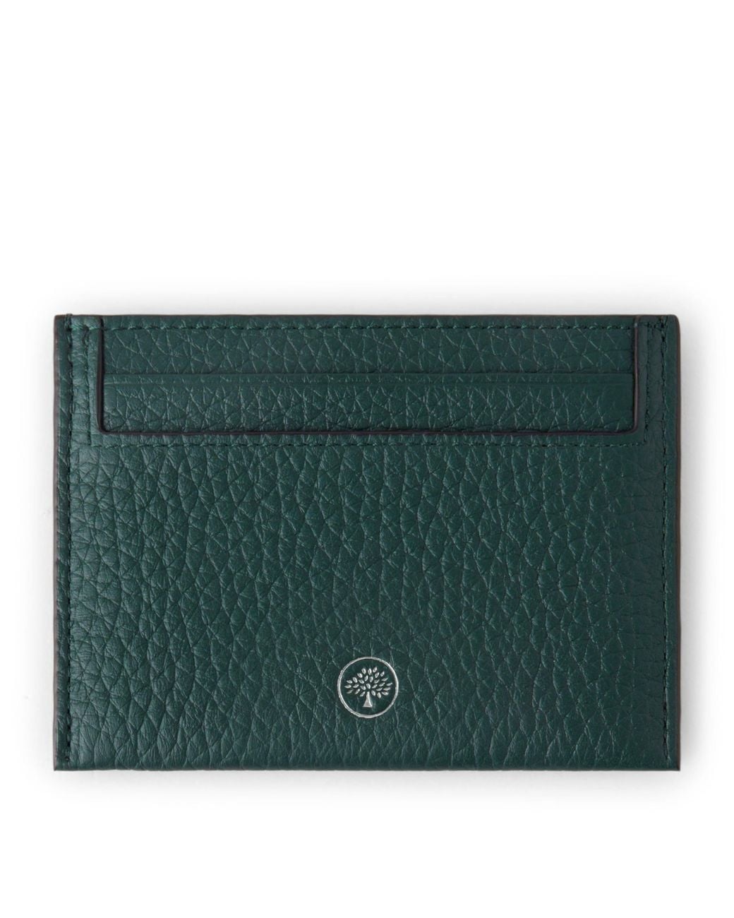 Mulberry Green Leather Card Holder for men