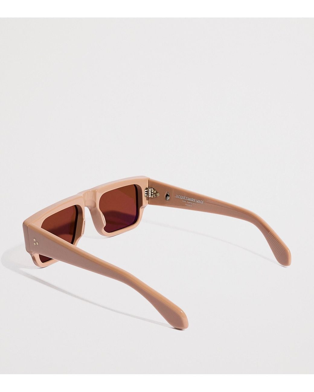 Jacques Marie Mage Brown Acetate Devoto Sunglasses for men