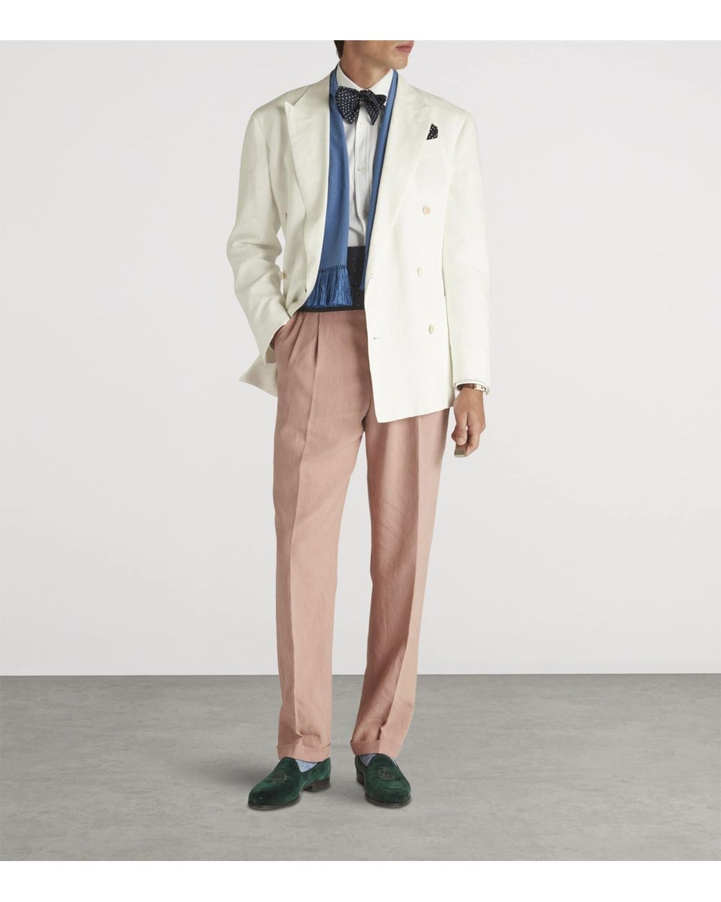Dunhill White Cotton Giro Inglese Shirt for men