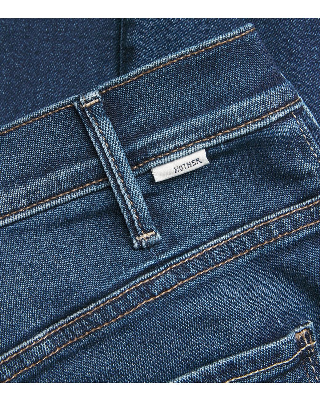 Mother Blue The Hustler Ankle Jeans