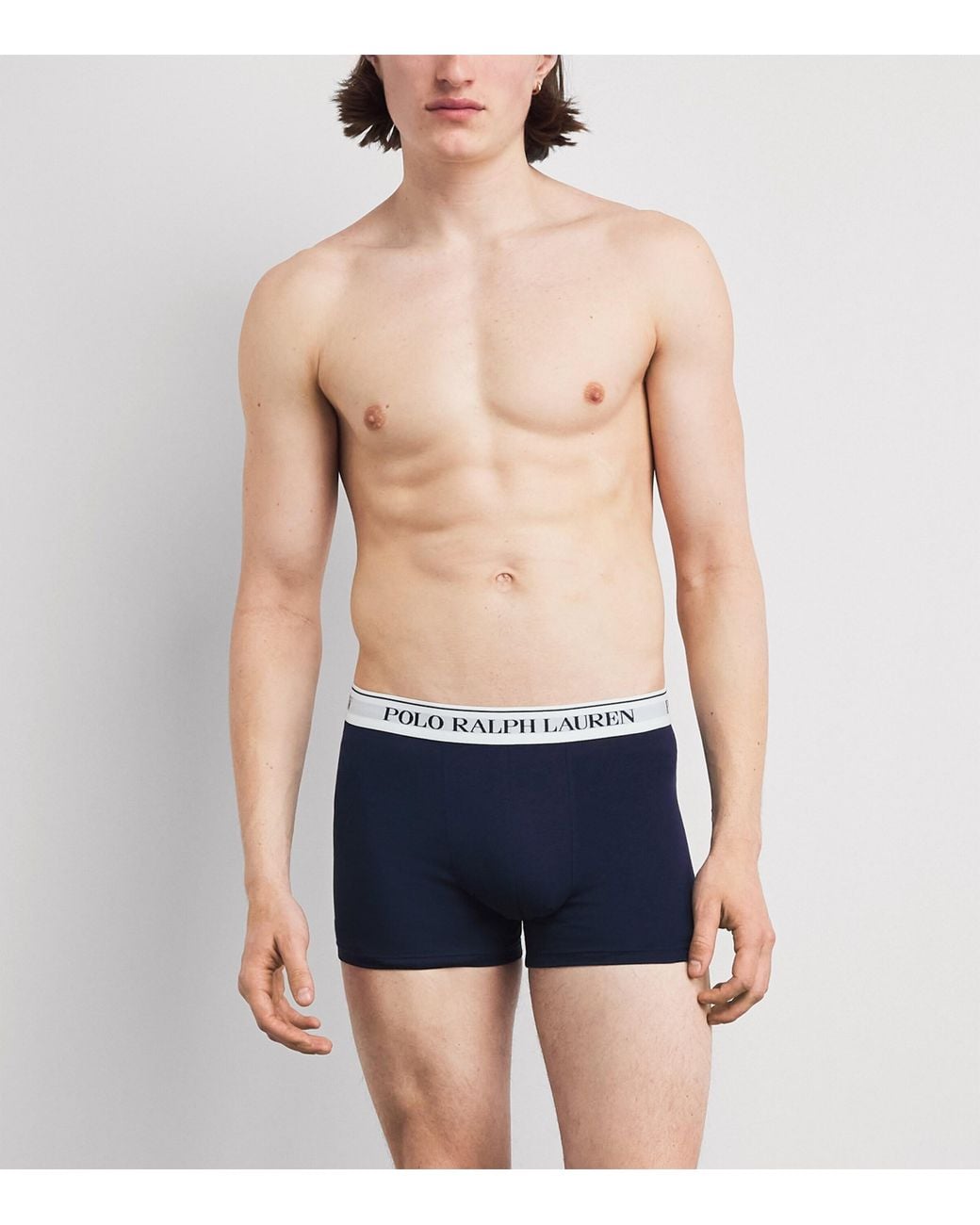 Polo Ralph Lauren Blue Stretch-Cotton Classic Trunks for men