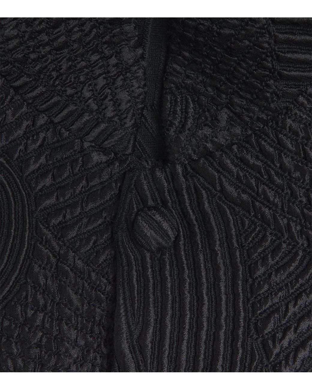Eskandar Black Silk-Wool-Blend Stand-Collar Coat