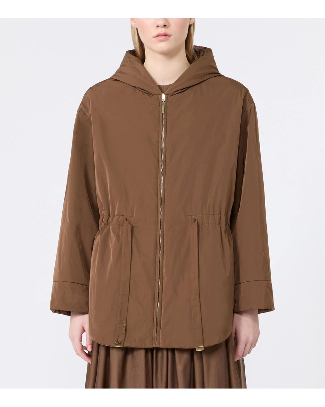 Max Mara Brown Water-Repellent Reversible Parka