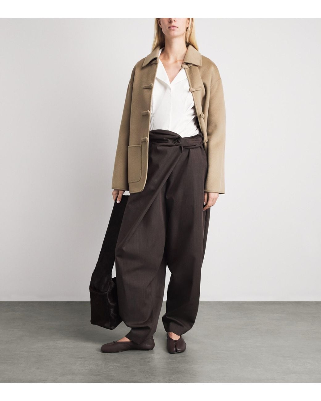 Rohe Natural Wool Double-Faced Coat
