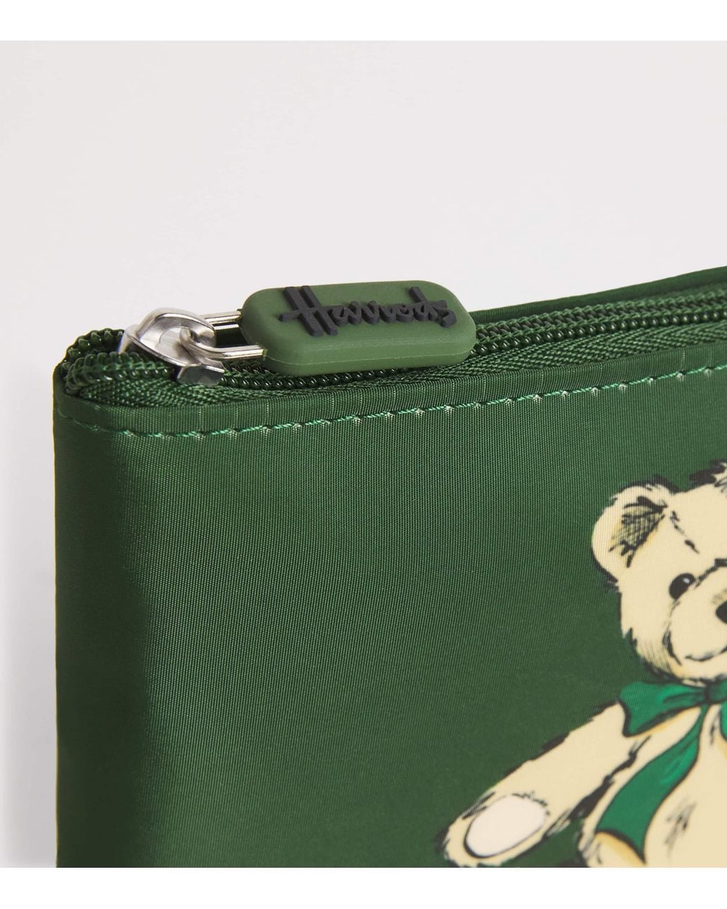 Harrods Green Henry Bear Pocket Shopper Bag