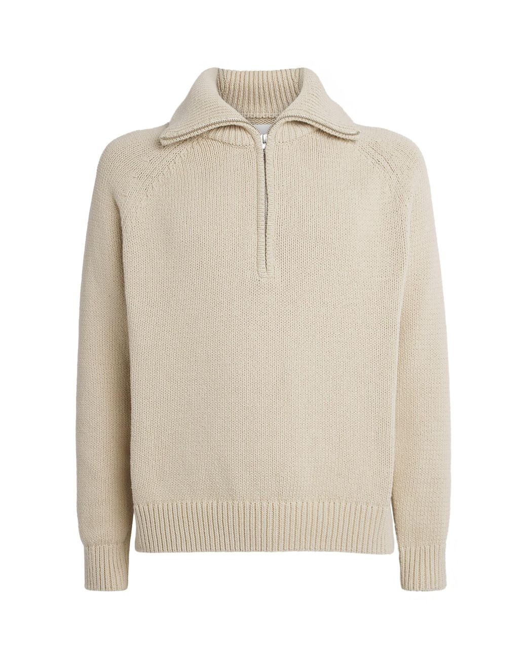 NN07 Natural Cotton Half-Zip Sweater