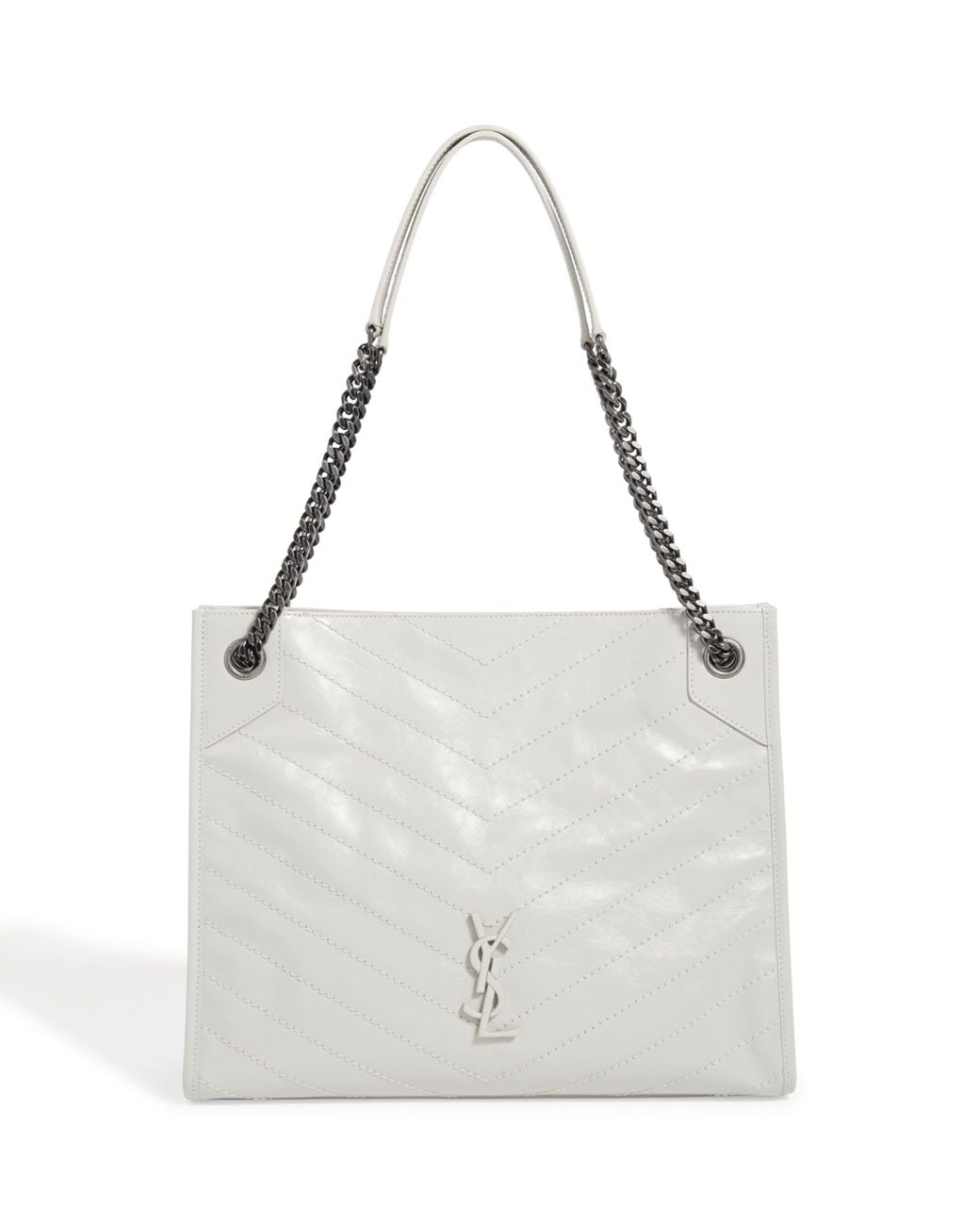 Saint Laurent White Medium Niki Shopping Bag