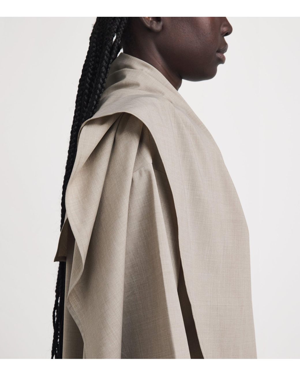 Voranida Natural Layered-Scarf Roth T-Shirt