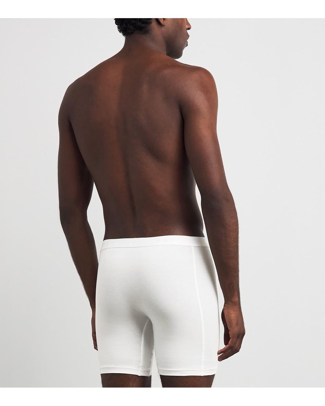 Falke White Egyptian Cotton Boxer Briefs for men