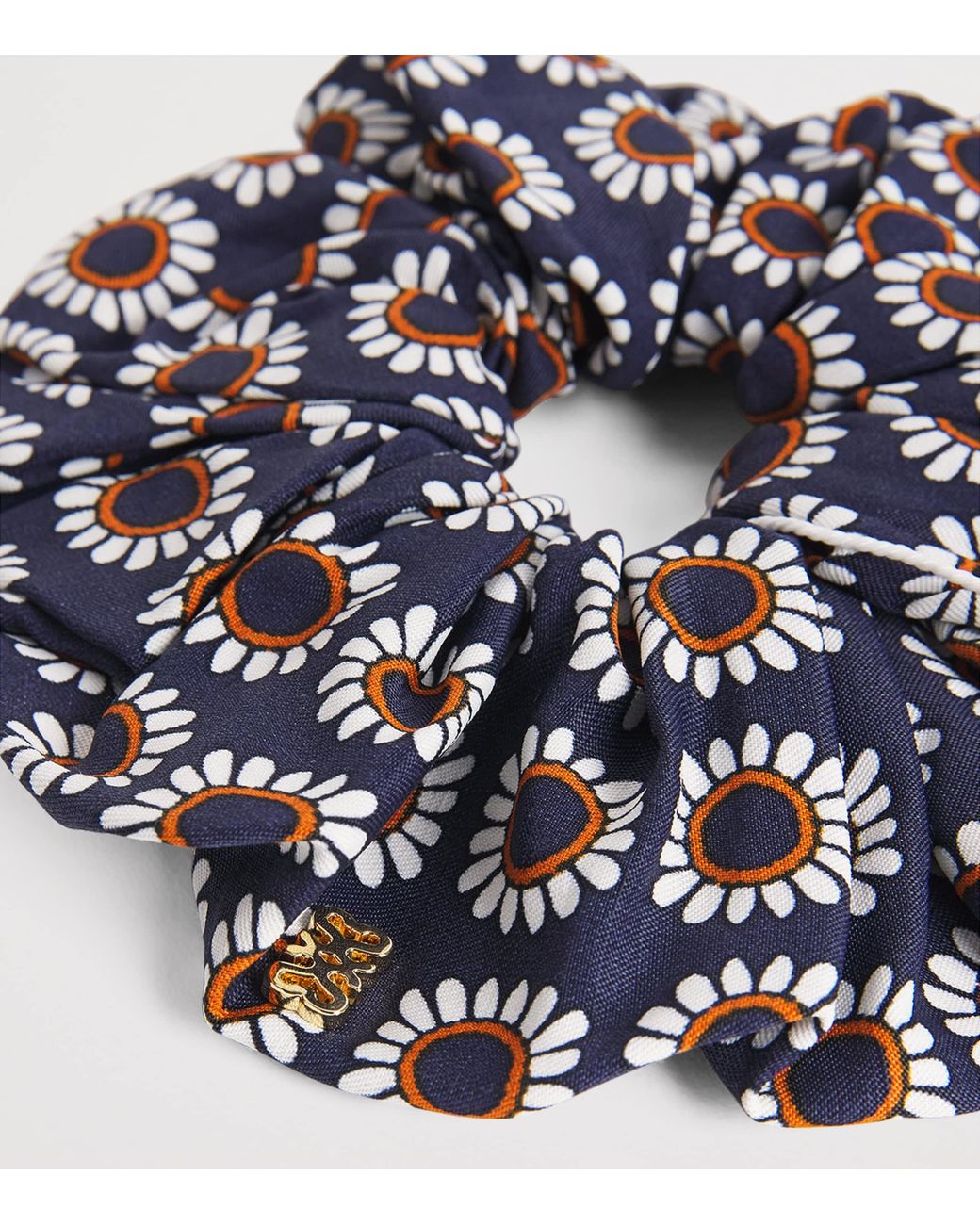 Sandro Blue Floral Print Scrunchie