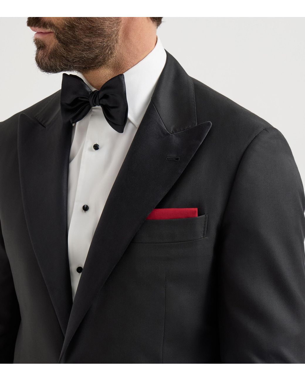 Brunello Cucinelli Red Cotton Pocket Square for men