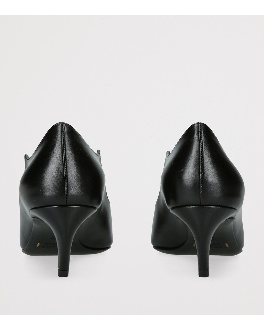Khaite Black Leather Valerie Pumps 55