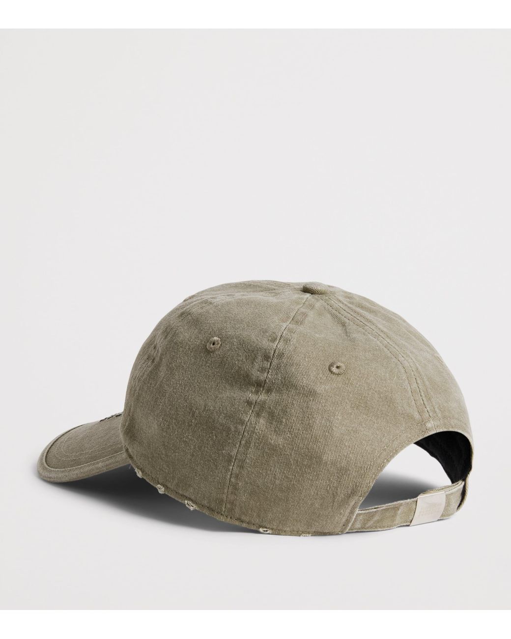 MM6 by Maison Margiela Gray Cotton Logo Baseball Cap for men