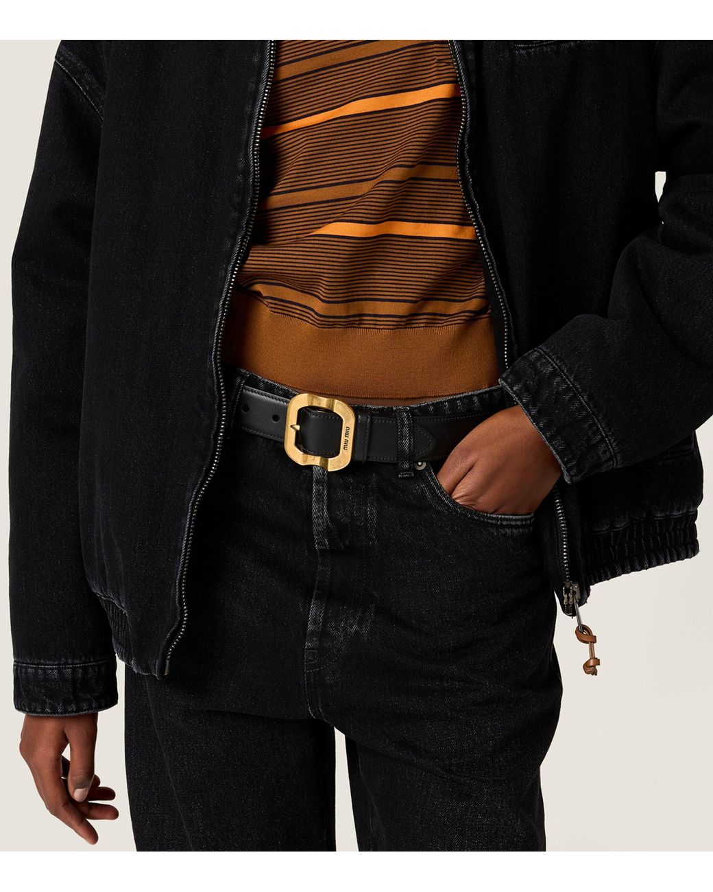 Miu Miu Black Low-Rise Jeans