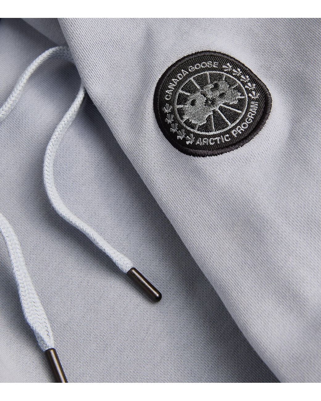 Canada Goose Gray Cotton Huron Hoodie for men
