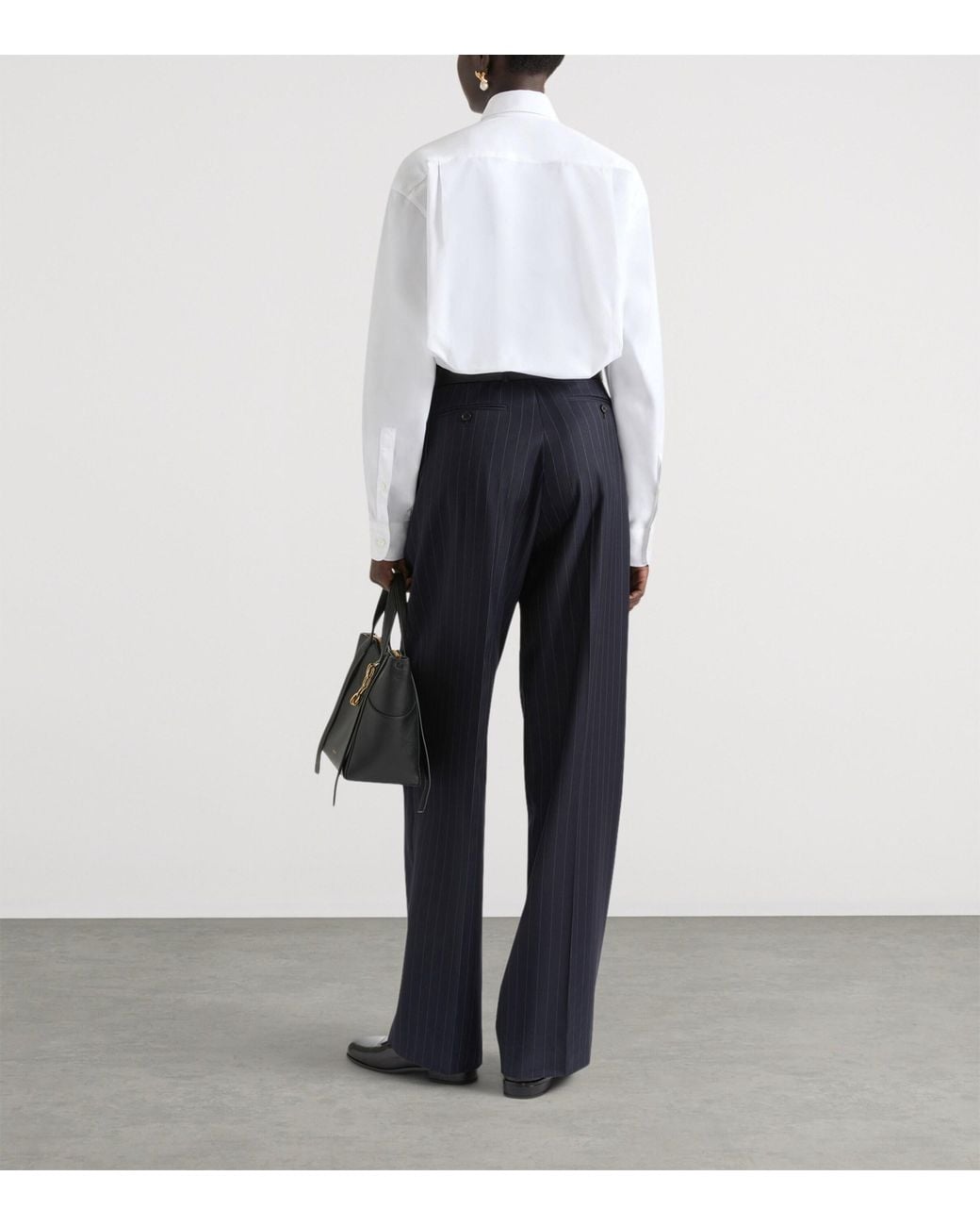 Givenchy White Cotton Poplin Cropped Shirt