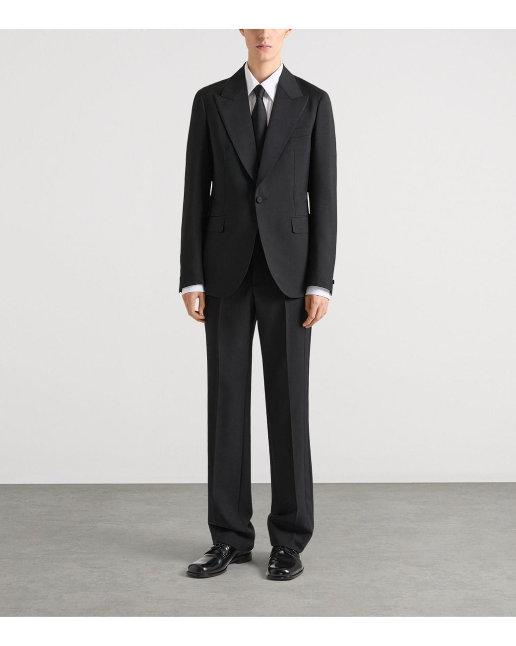 Givenchy Black Wool-Mohair Deconstructed Blazer for men