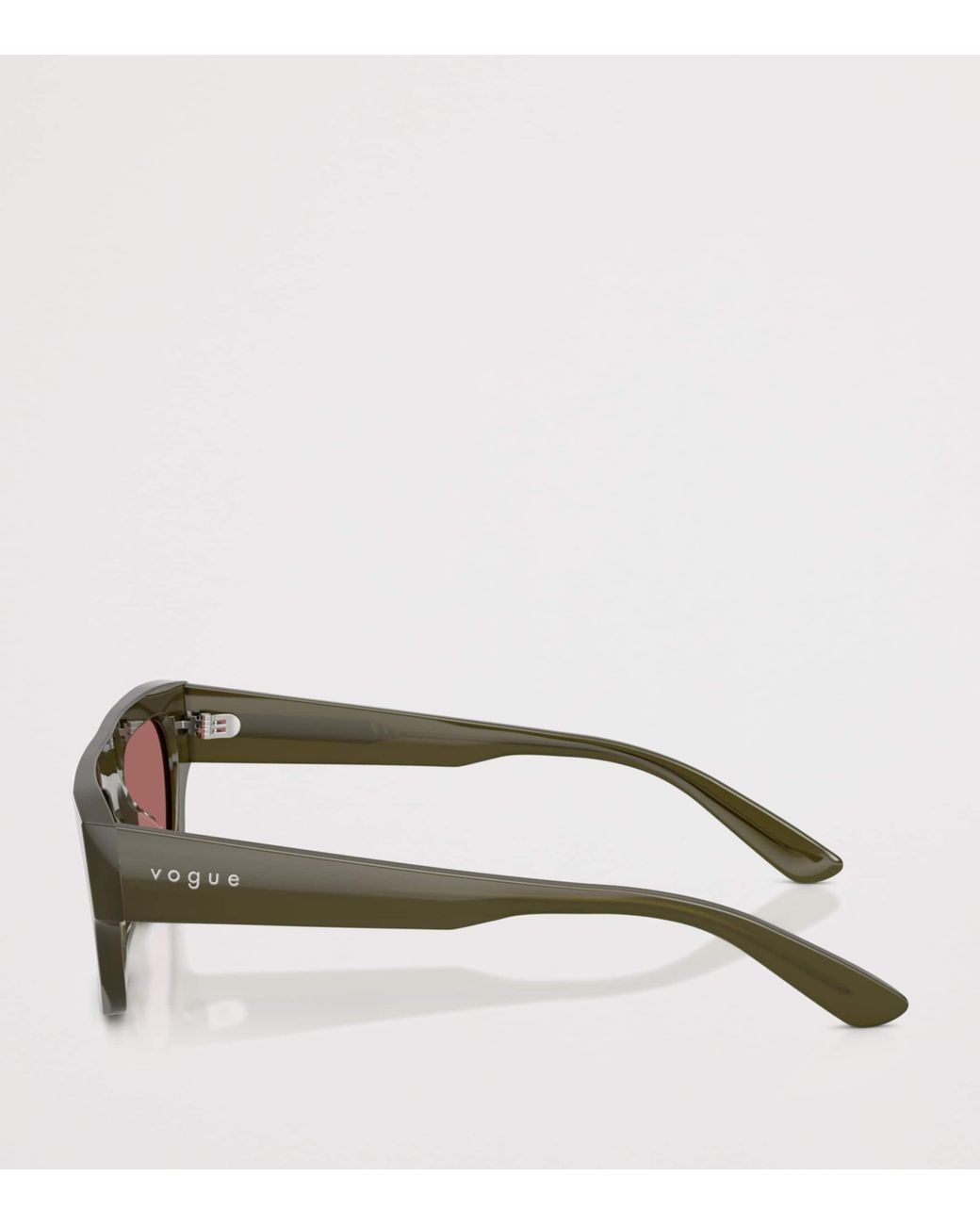 Vogue Green Rectangular Sunglasses