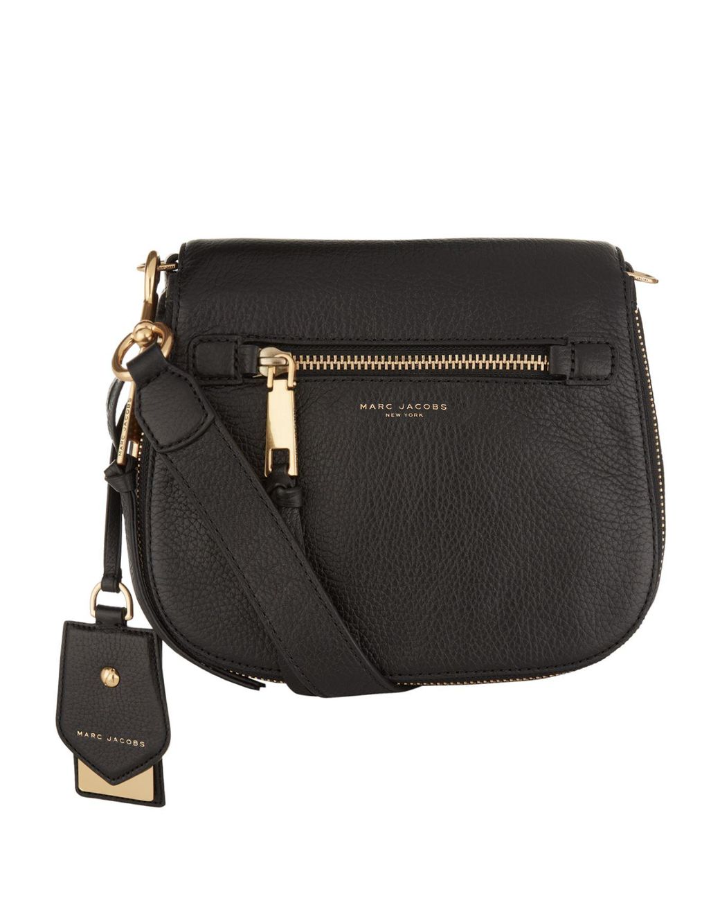Marc Jacobs Beige Leather Small Recruit Saddle Bag Marc Jacobs