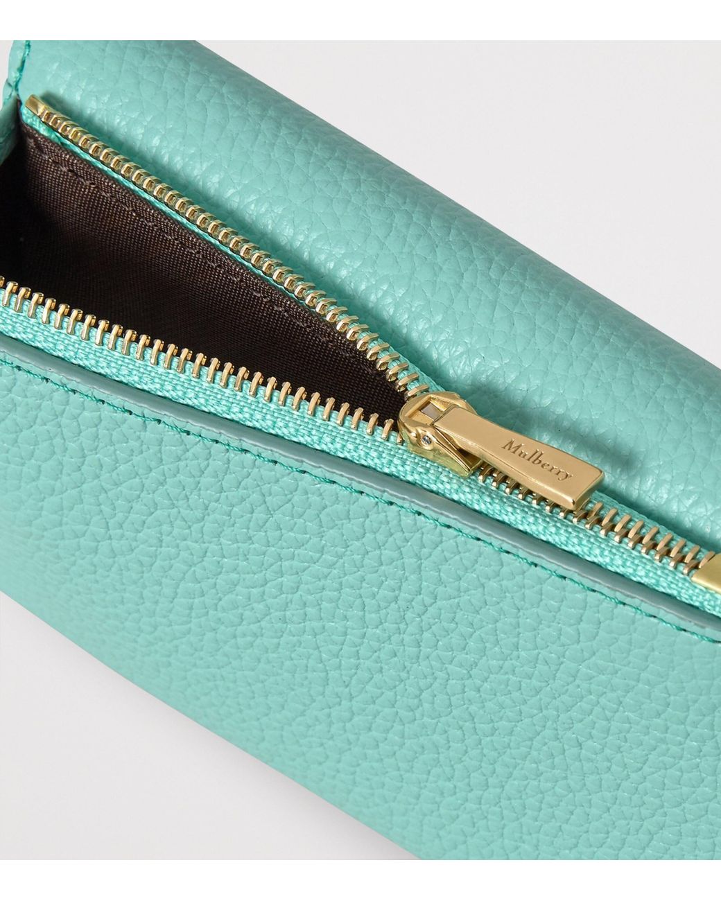 Mulberry Blue Small Leather Folded Darley Wallet