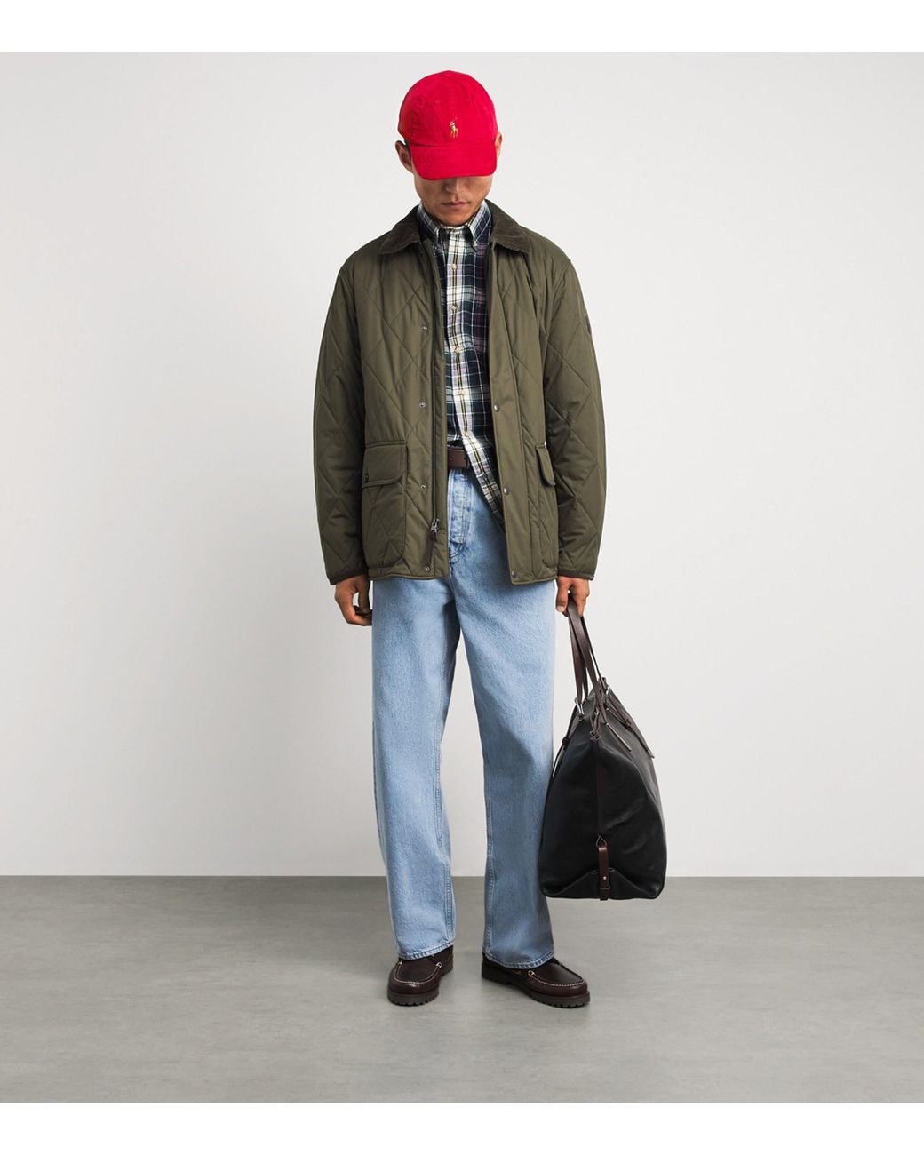 Polo Ralph Lauren Red Corduroy Logo Baseball Cap for men